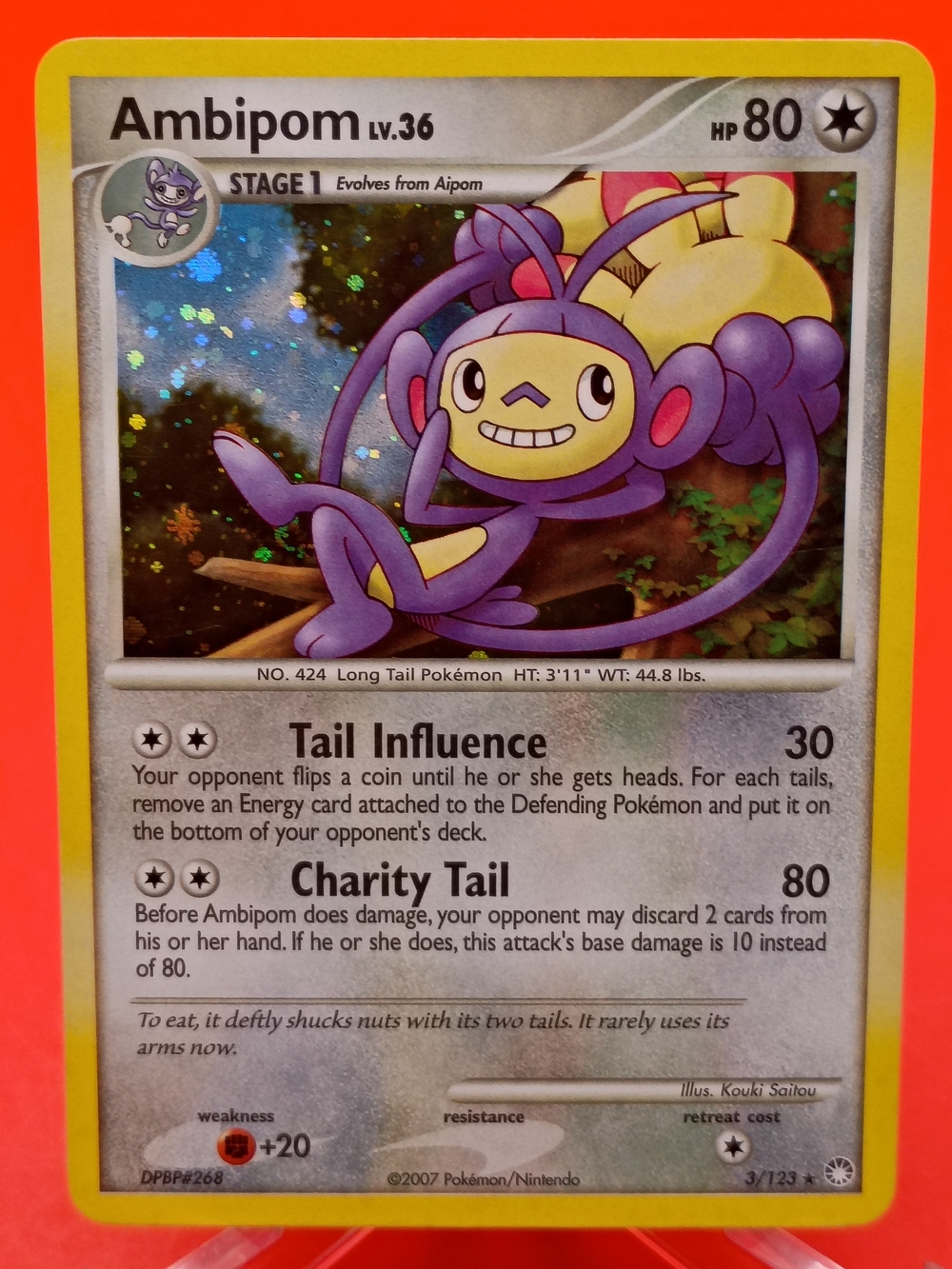 Ambipom 3/123 Mysterious Treasures Holo Near Mint Pokémon